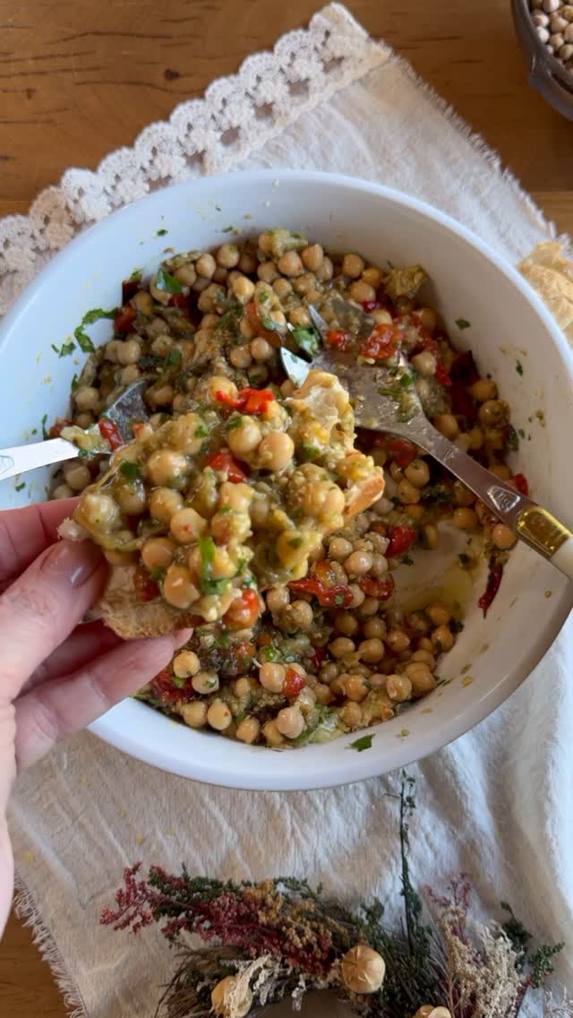 Fotografia de la receta de Ensalada tibia de garbanzos