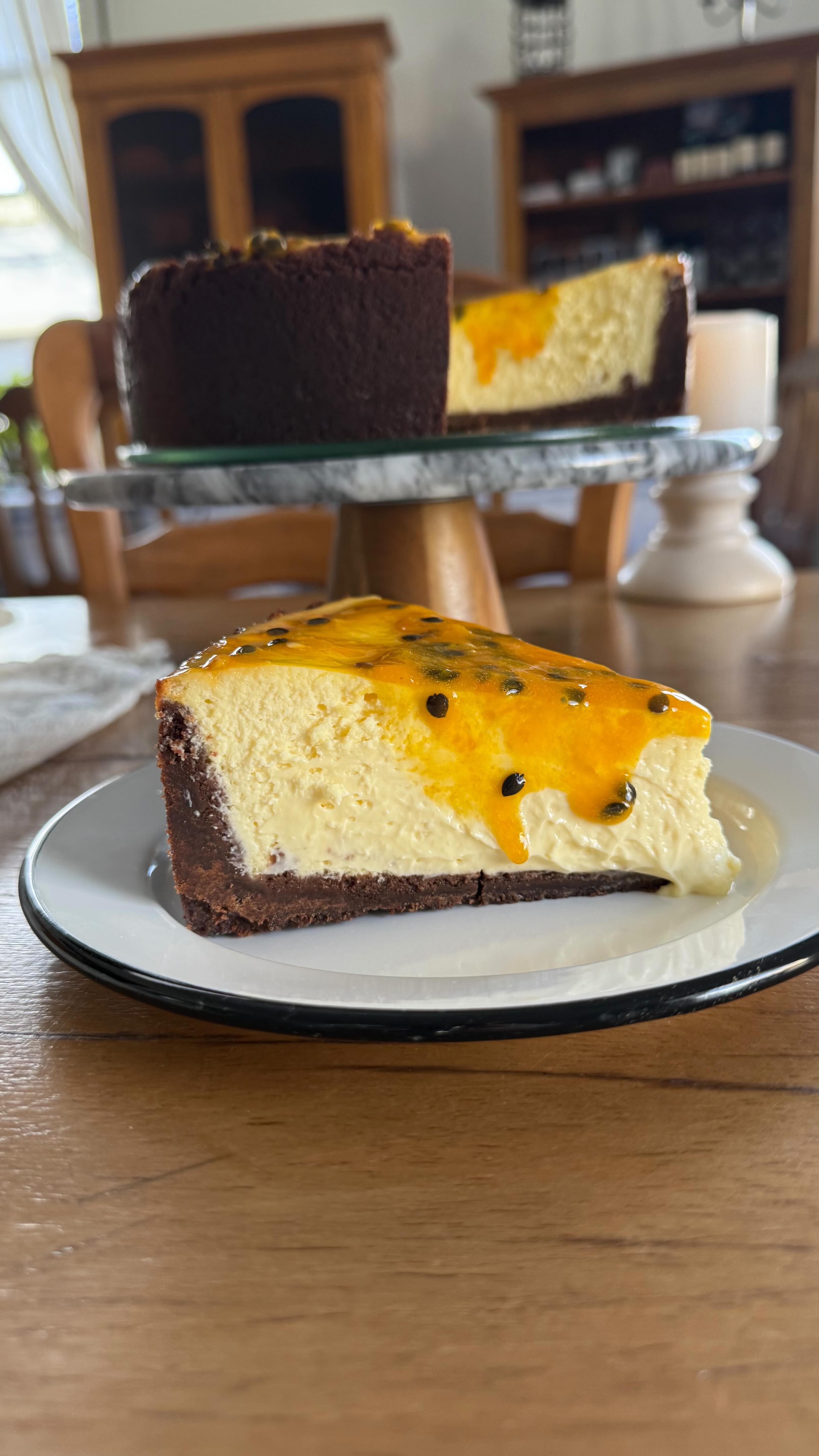 Foto de Cheesecake horneada de maracuya