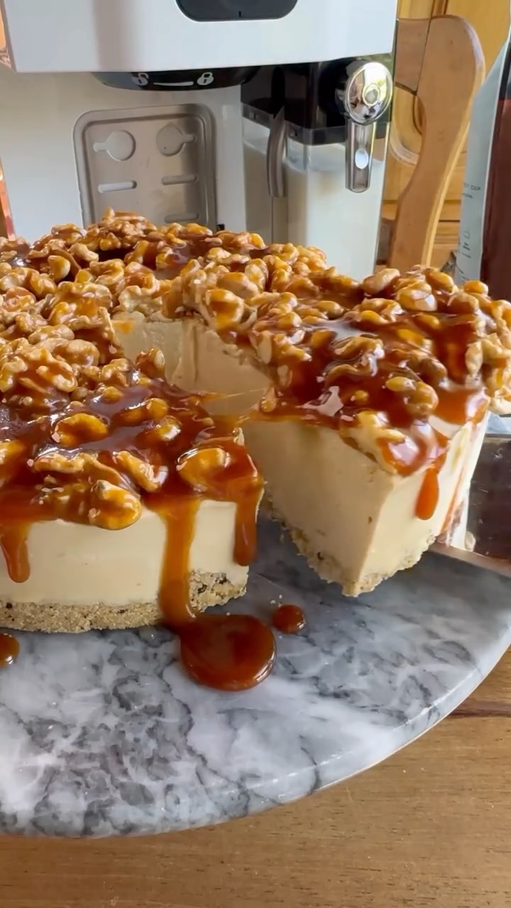 Foto de Cheesecake de café, caramelo y nuez