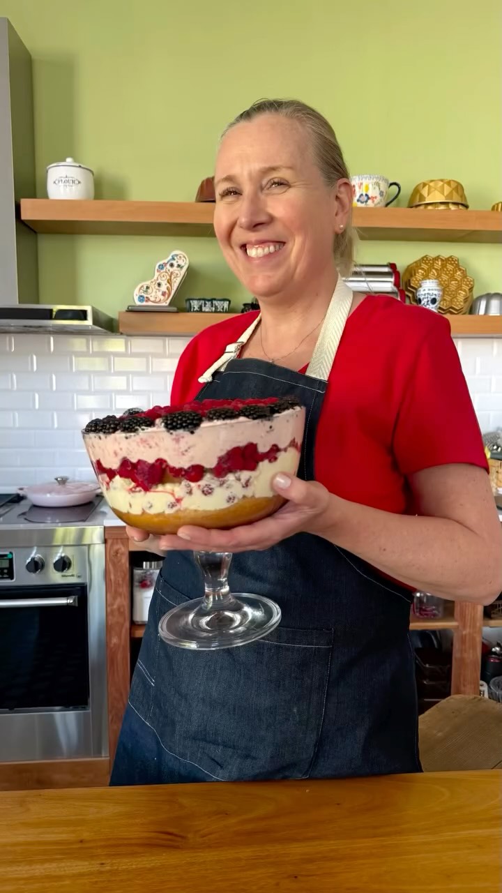 Foto de Copon de mascarpone frambuesas y moras